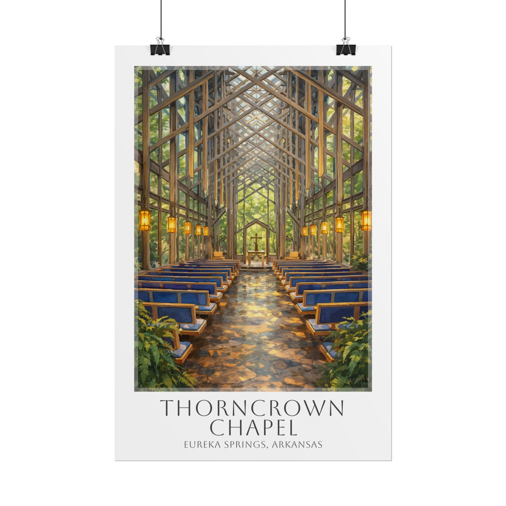 Thorncrown Chapel Travel Poster