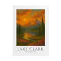 LAKE CLARK * Travel Poster * National Park Wall Art