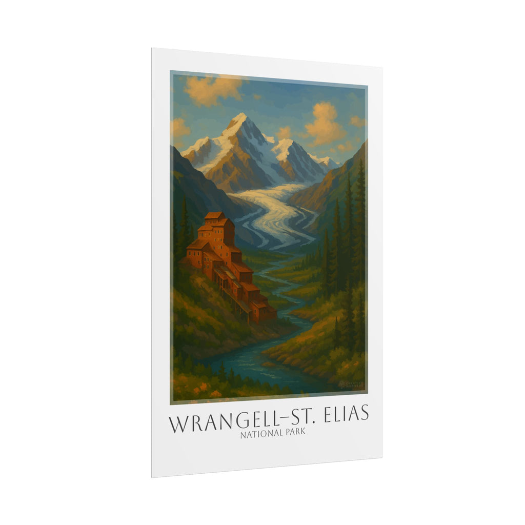 WRANGELL - ST. ELIAS * Travel Poster * National Park Wall Art