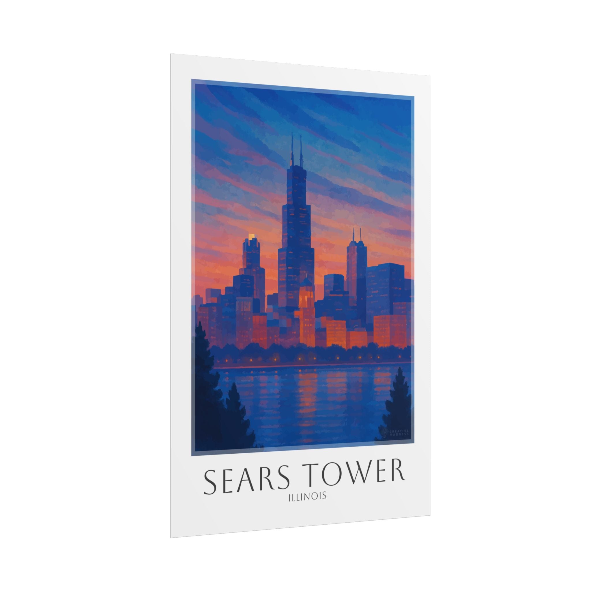 Sears Tower Travel Poster