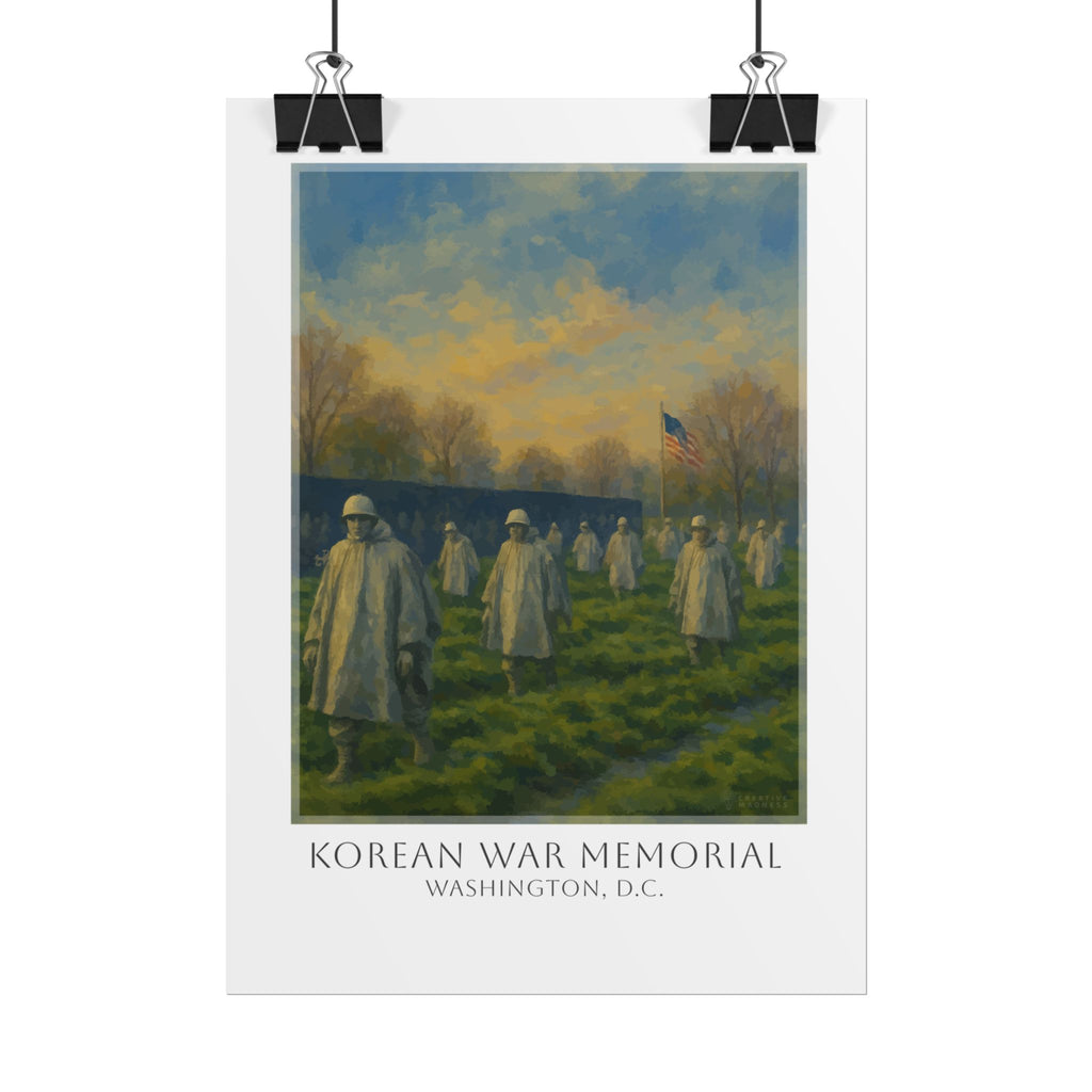 Korean War Memorial Travel Poster