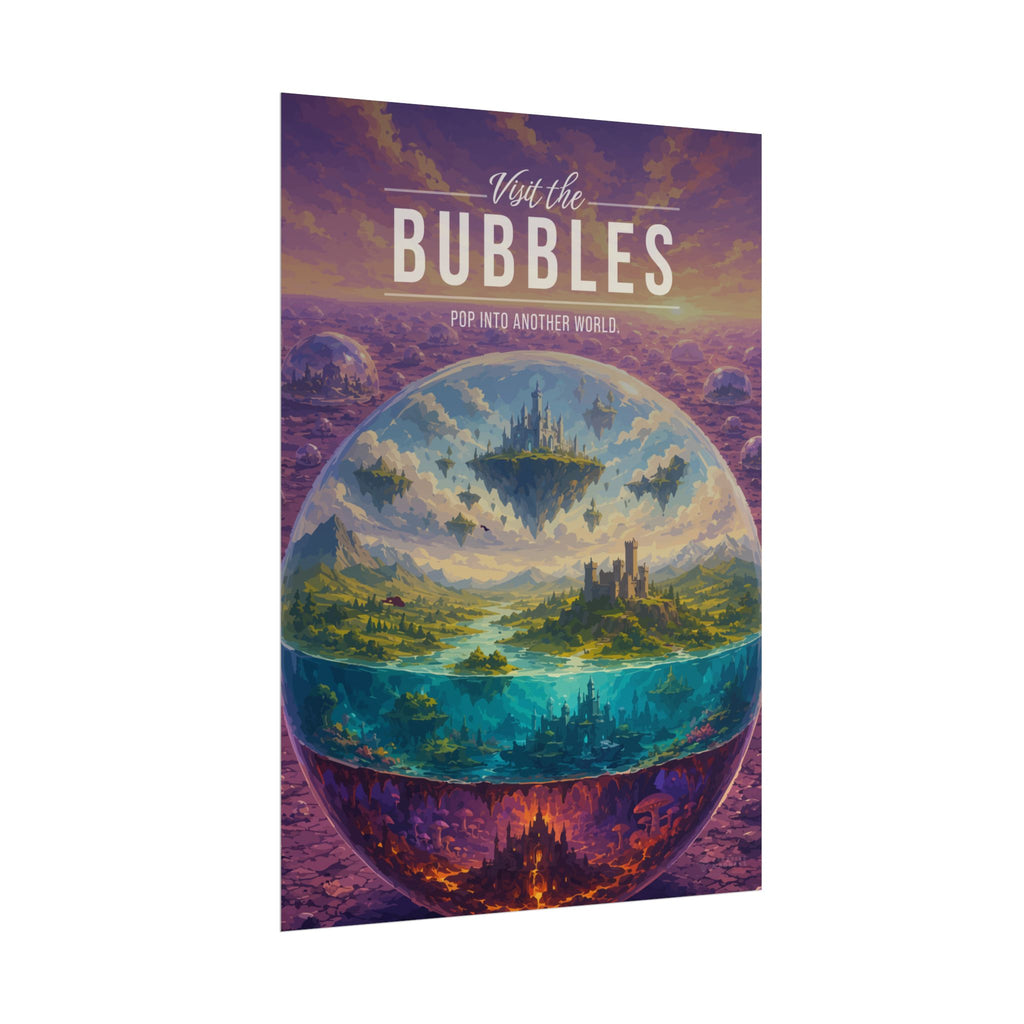 Bubbles Travel Poster