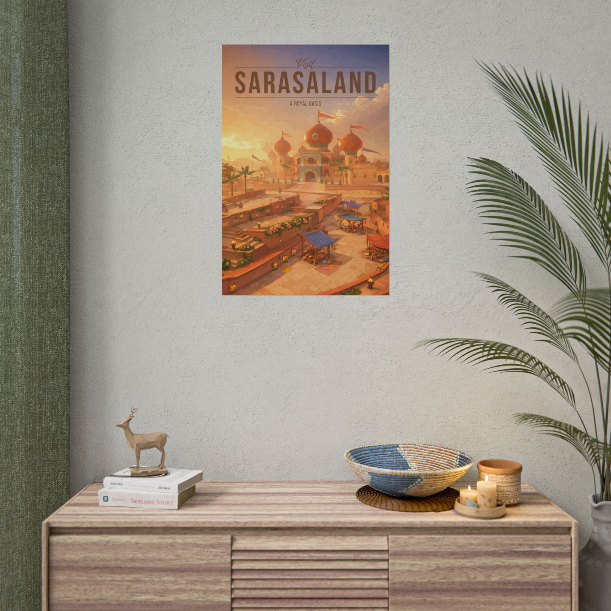 Sarasaland Travel Poster