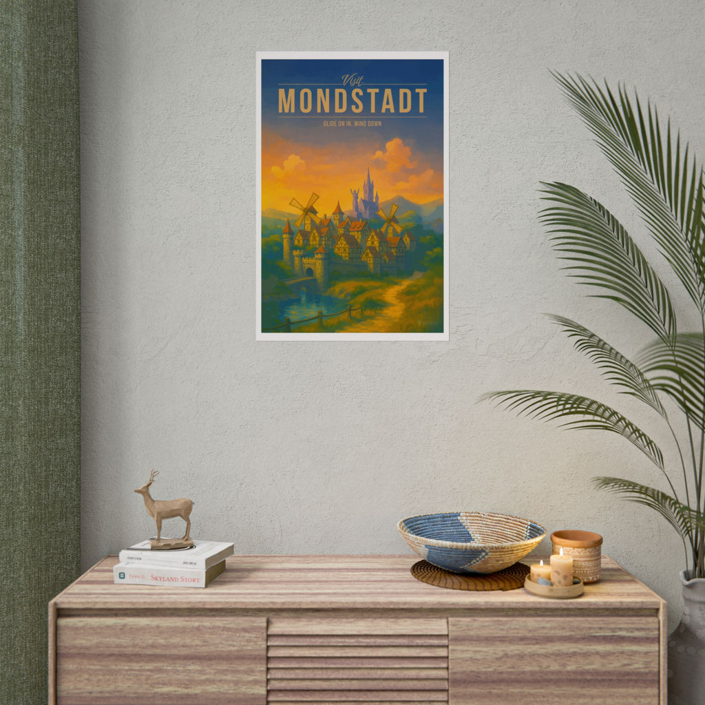 MONDSTADT * Travel Poster * Impactful Fantasy Wall Art