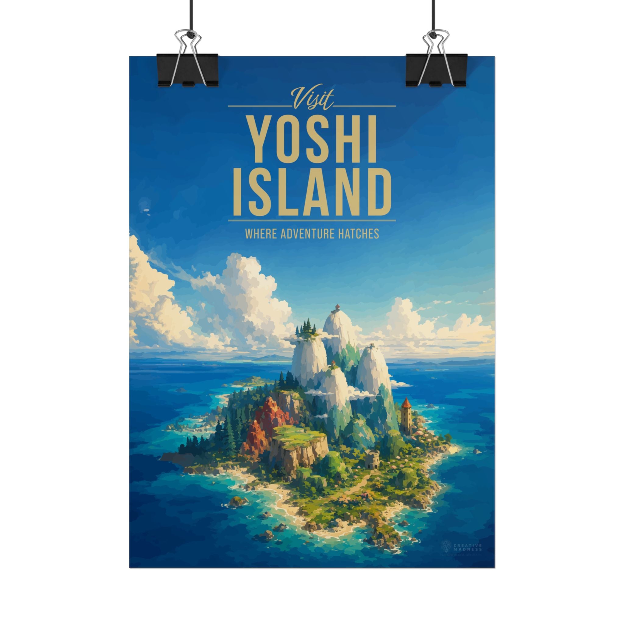 Yoshi Island Travel Poster