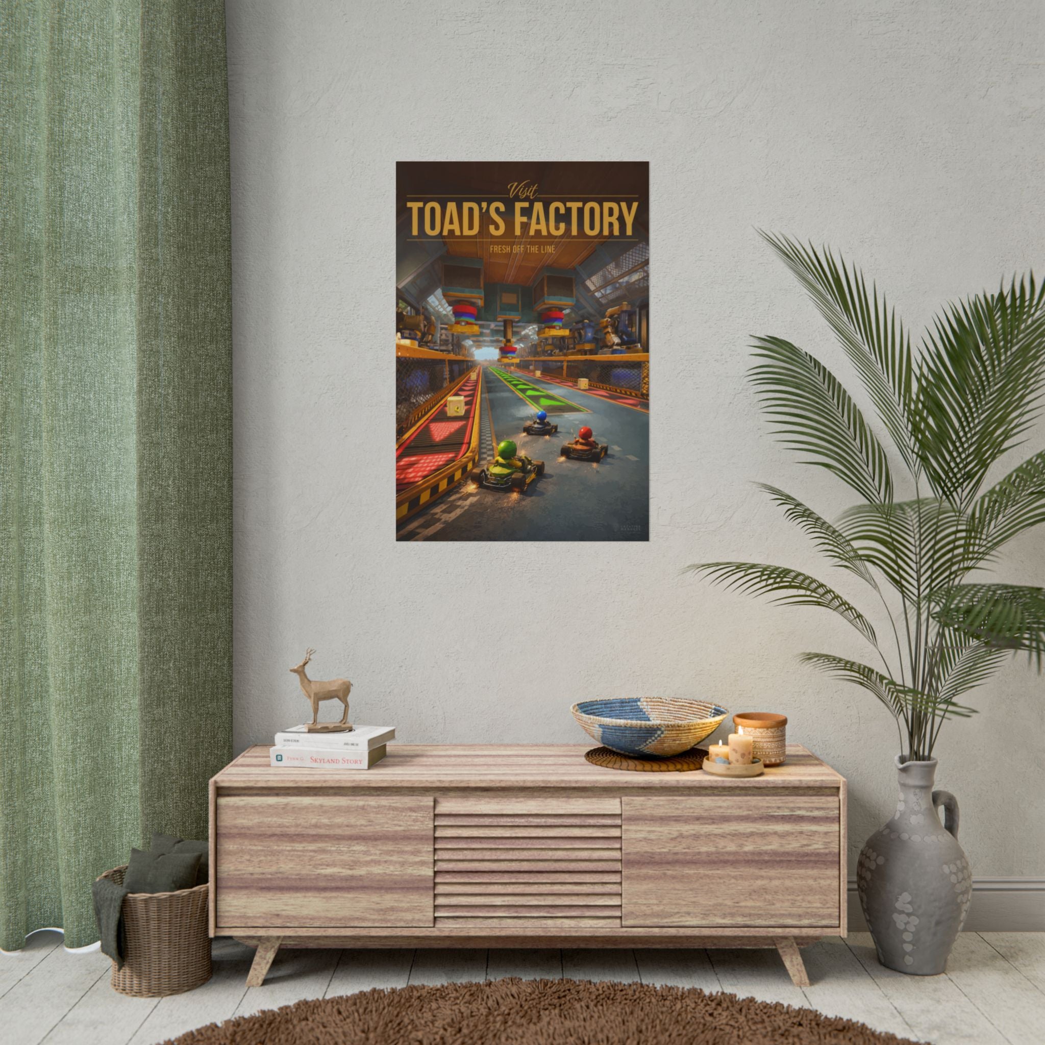 Toad Factory Travel Poster