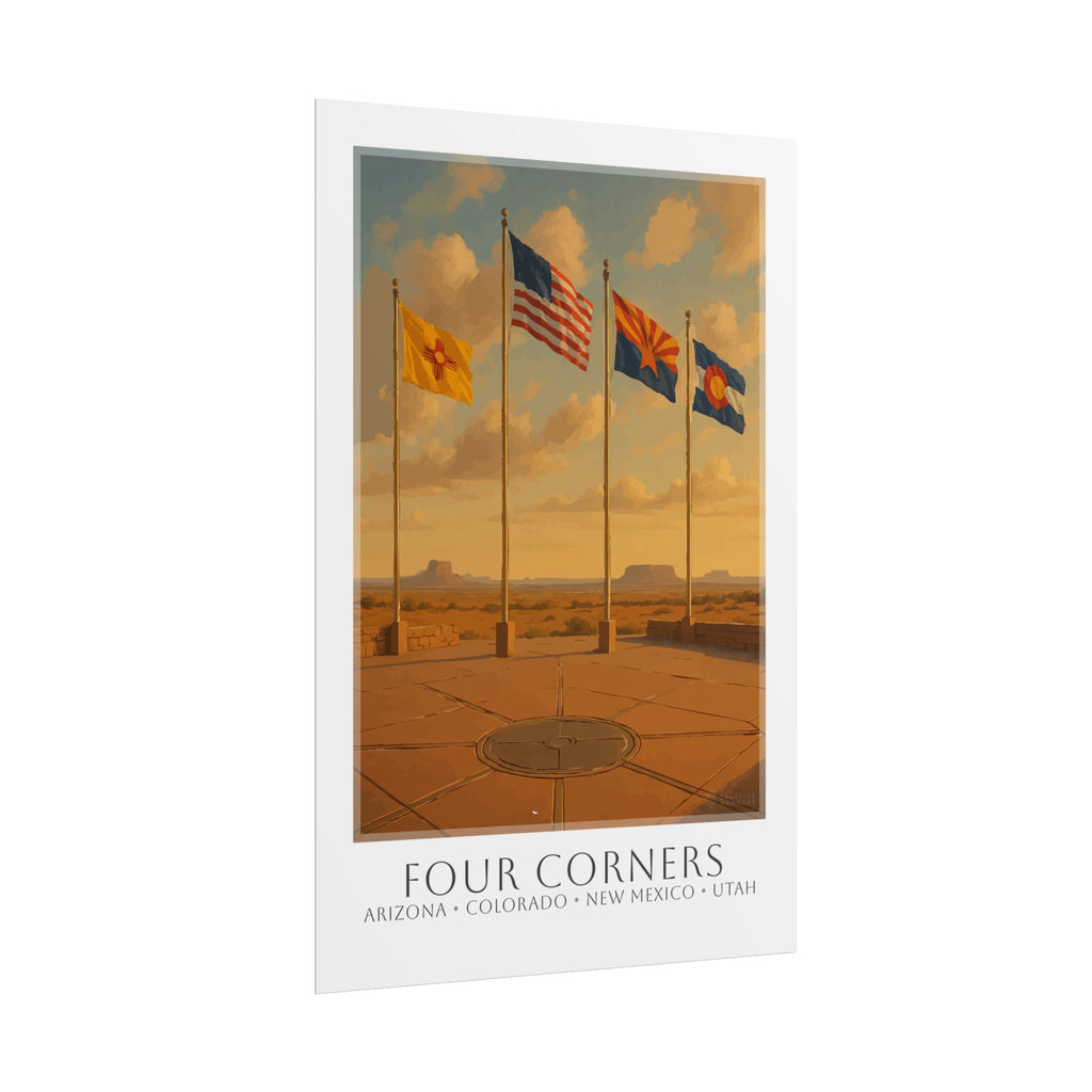 Four Corners Travel Poster