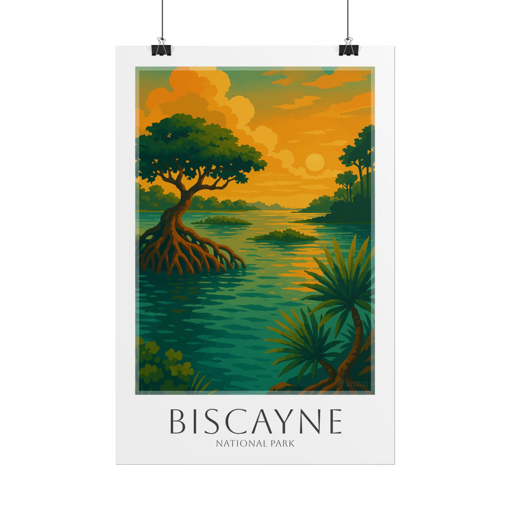 BISCAYNE * Travel Poster * National Park Wall Art