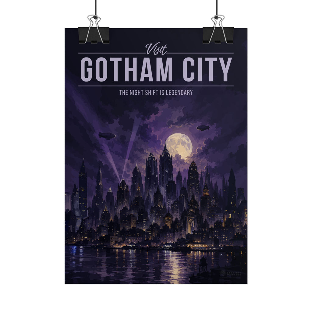 Gotham City Travel Poster