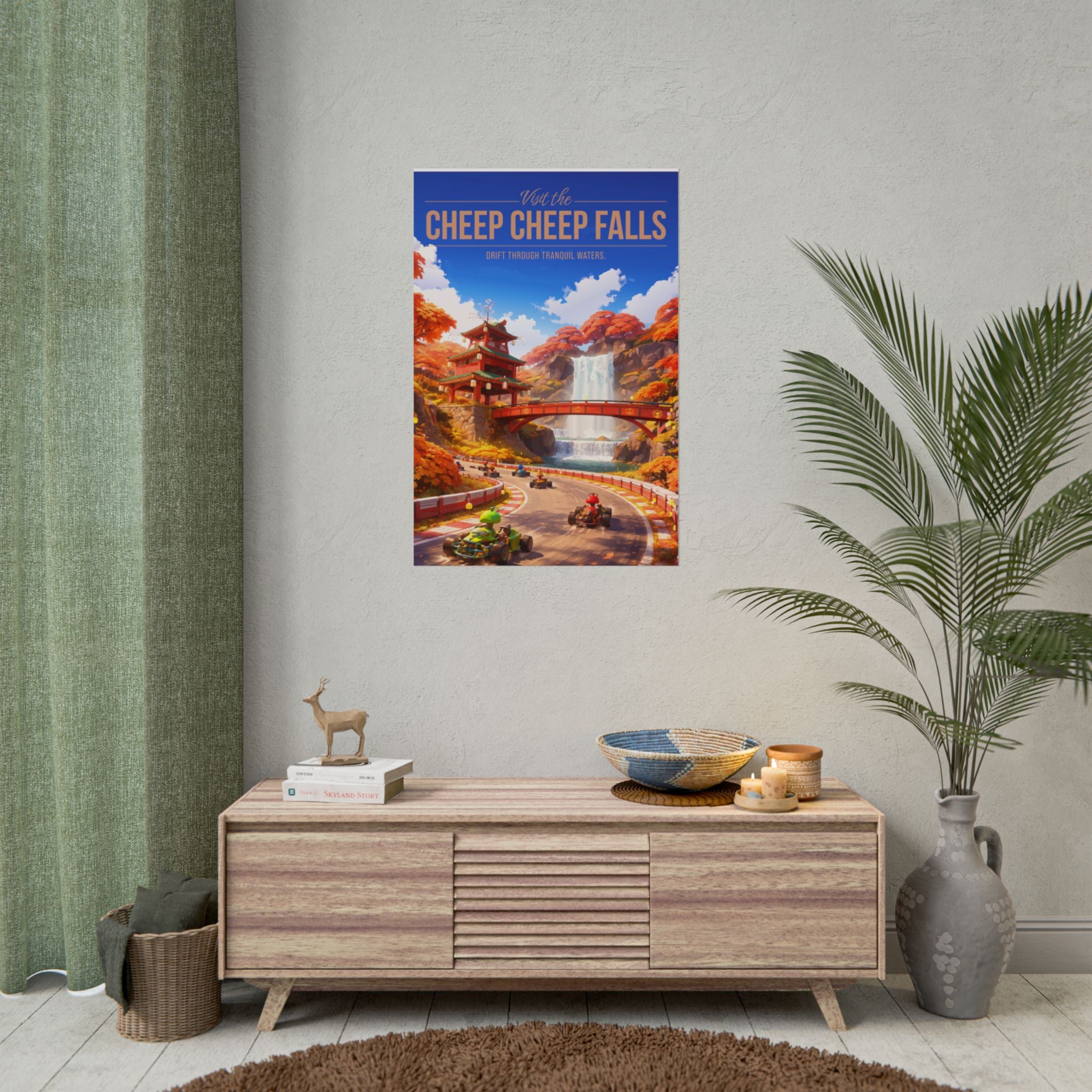 Cheep Cheep Falls Travel Poster
