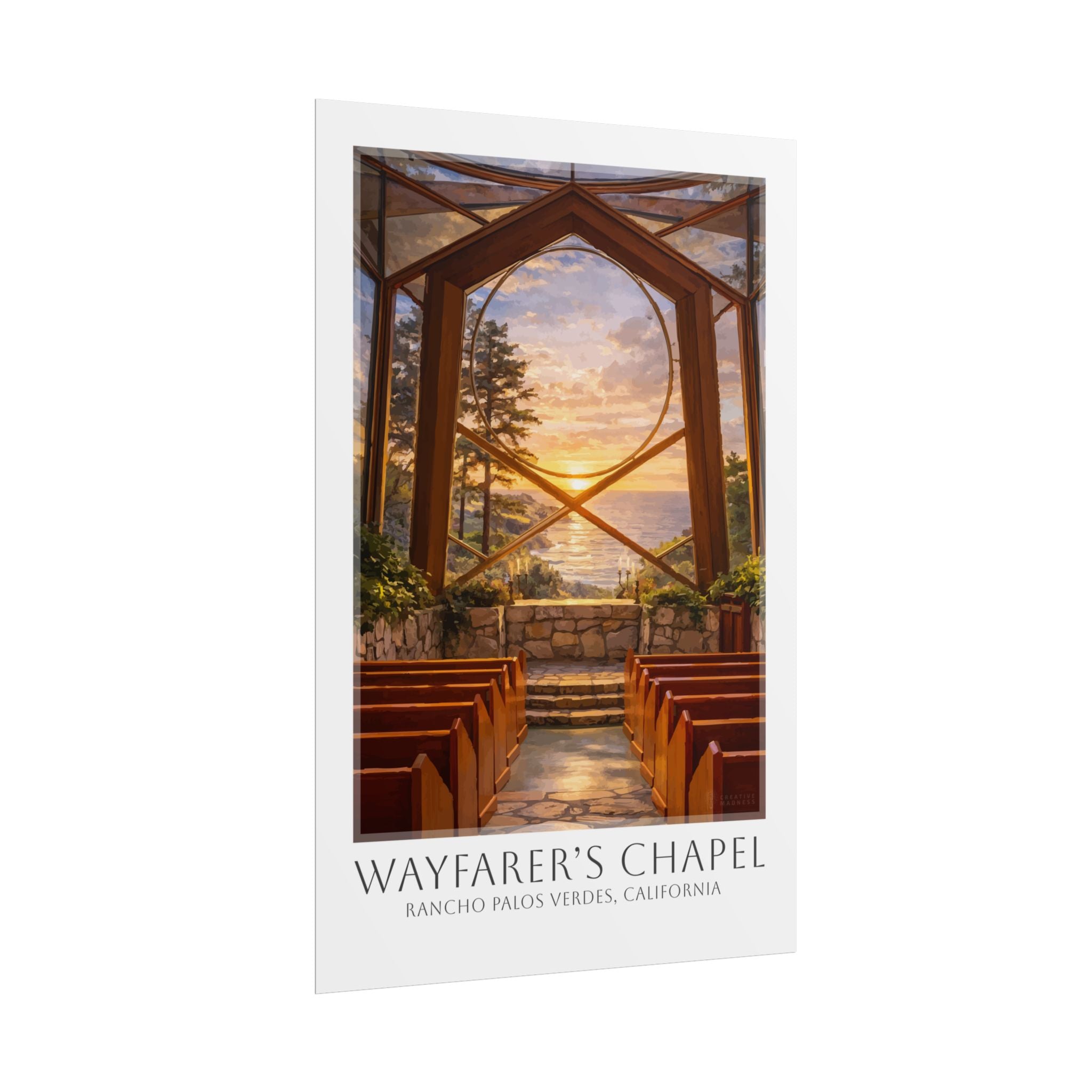 Wayfarers Chapel Travel Poster
