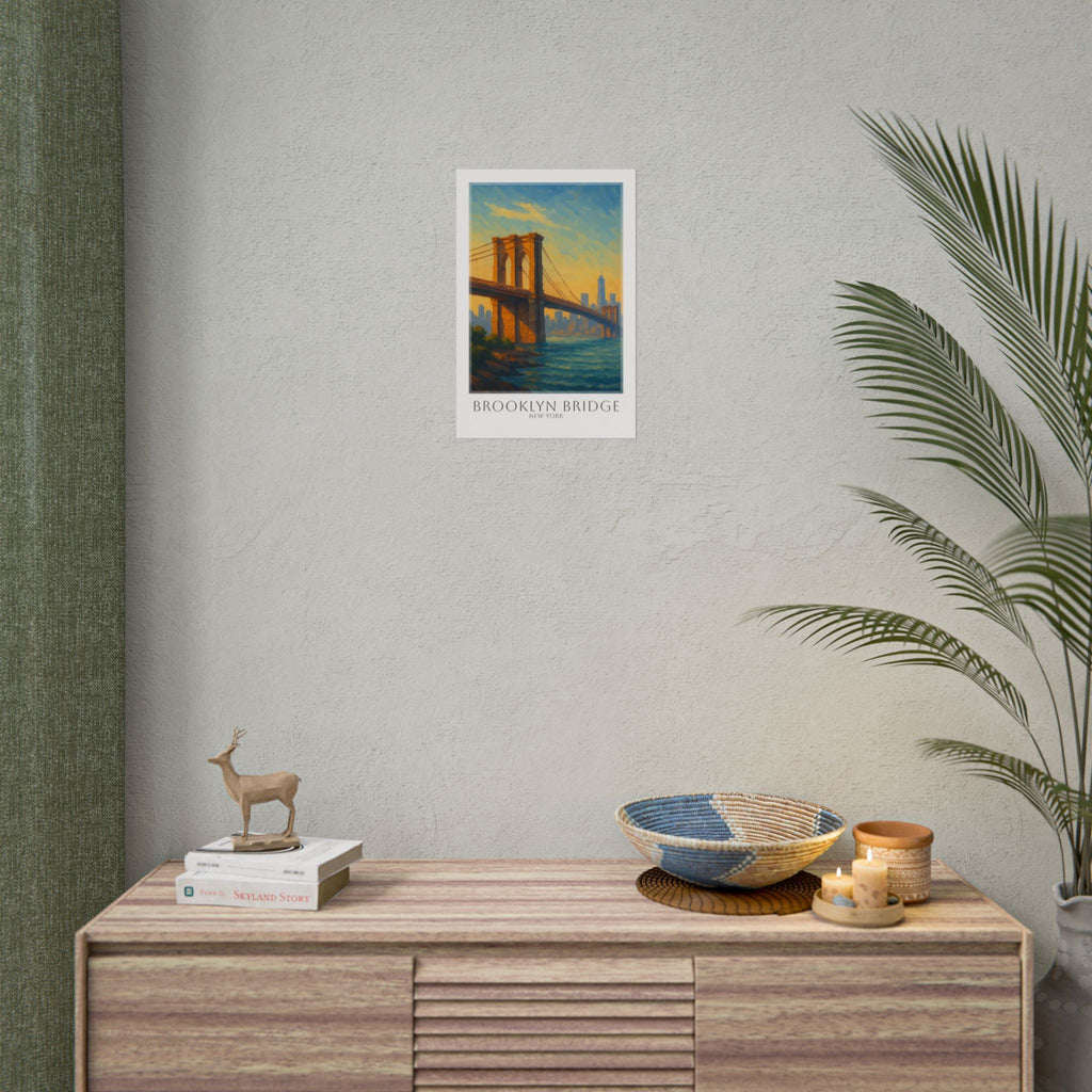 Brooklyn Bridge Travel Poster