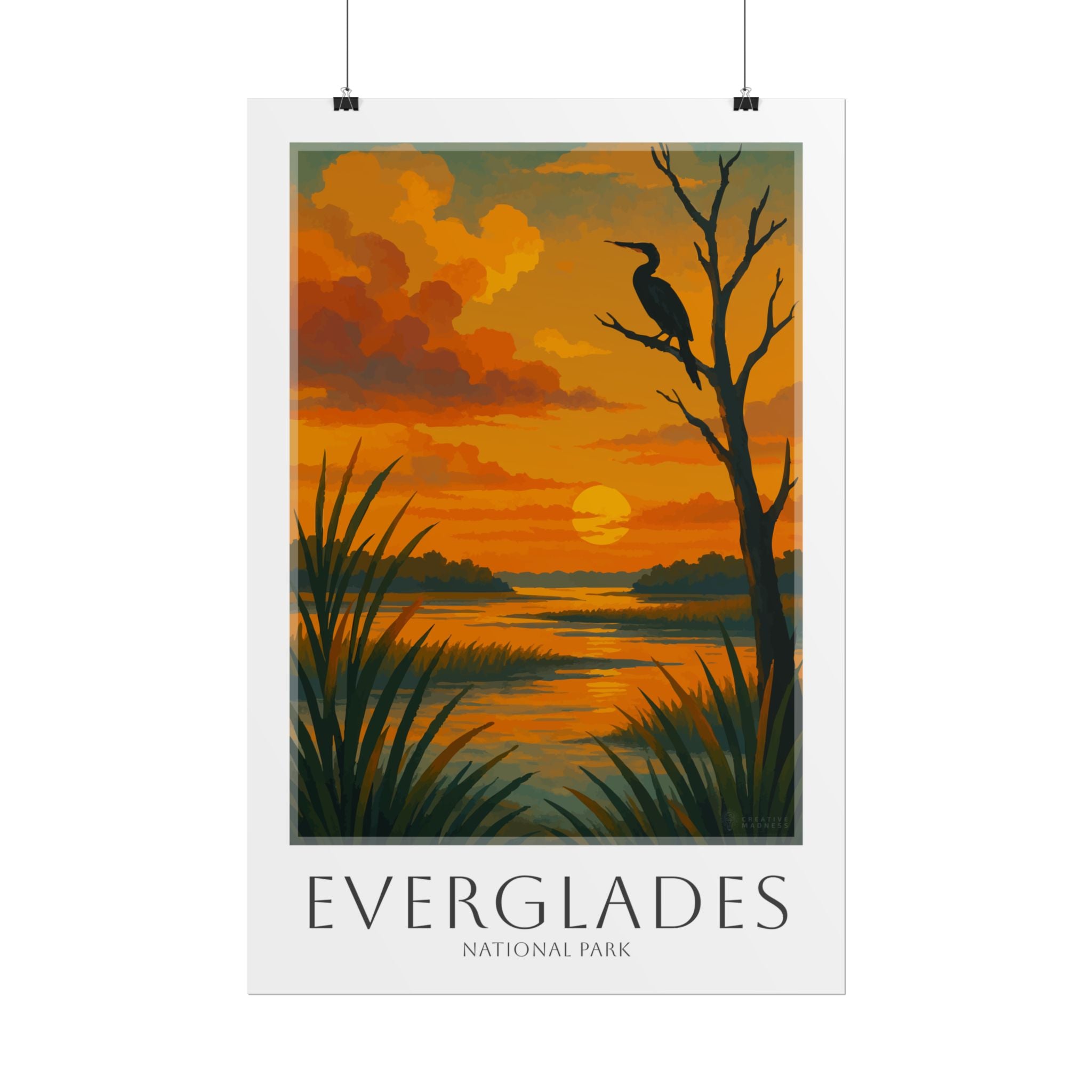 EVERGLADES * Travel Poster * National Park Wall Art