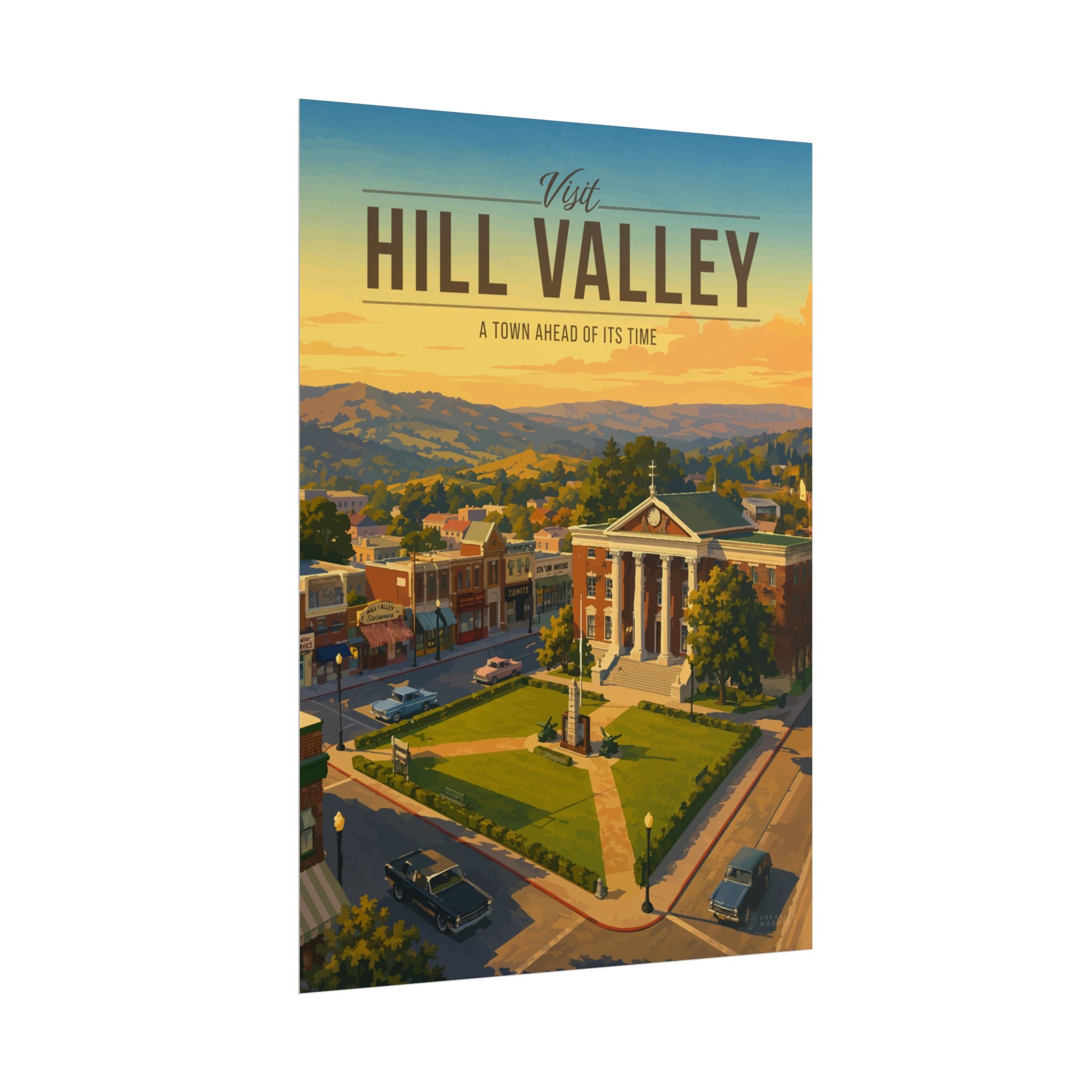 Hill Valley Travel Poster