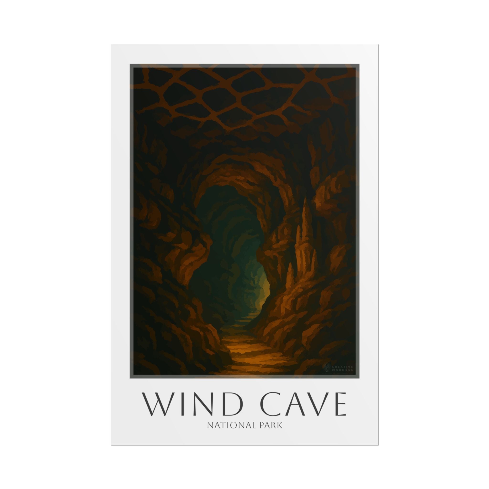 WIND CAVE  * Travel Poster * National Park Wall Art