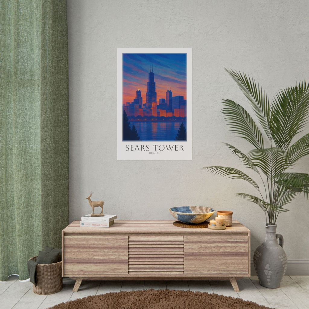 Sears Tower Travel Poster