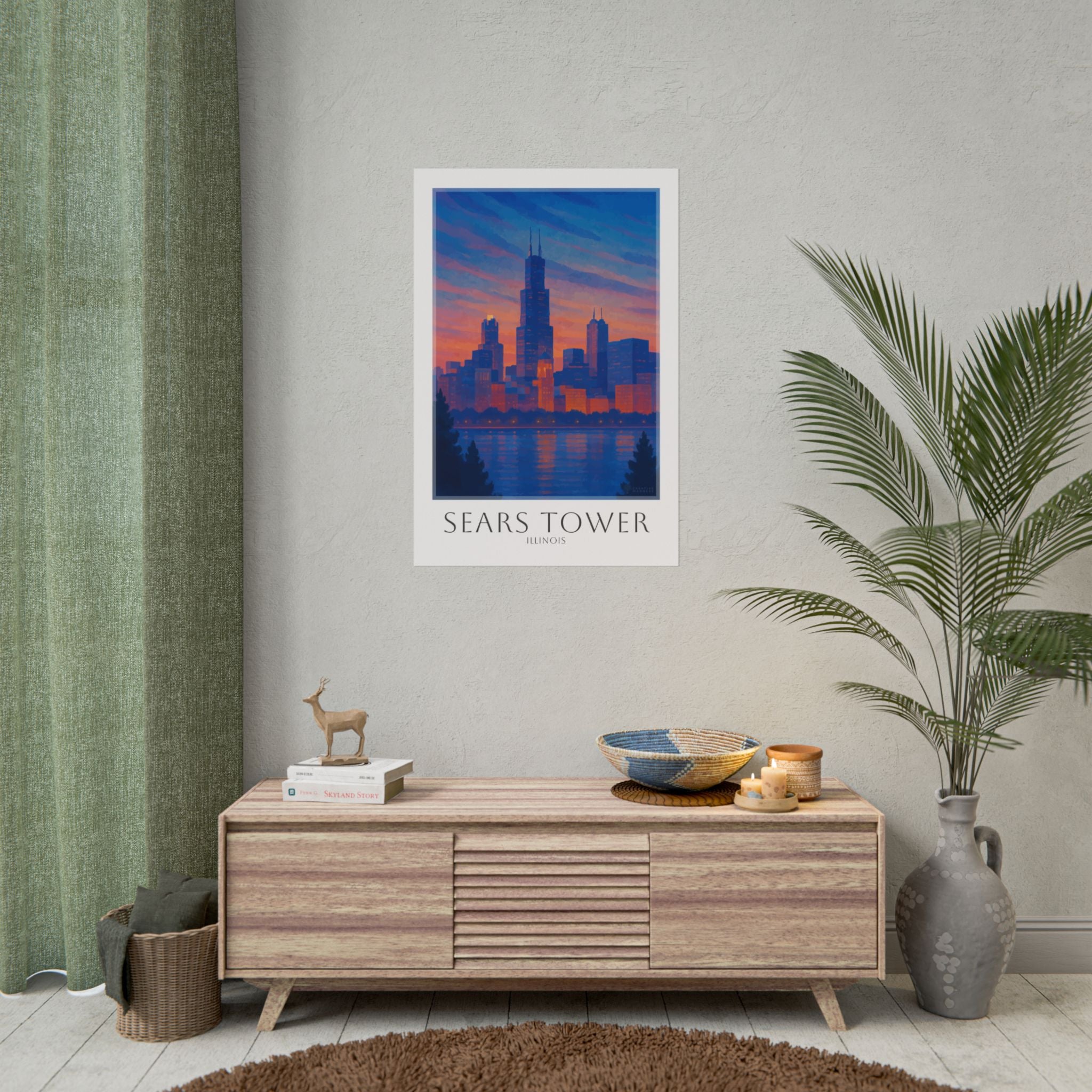 Sears Tower Travel Poster
