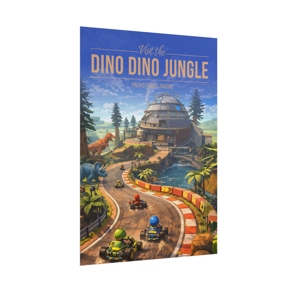 Dino Dino Jungle Travel Poster