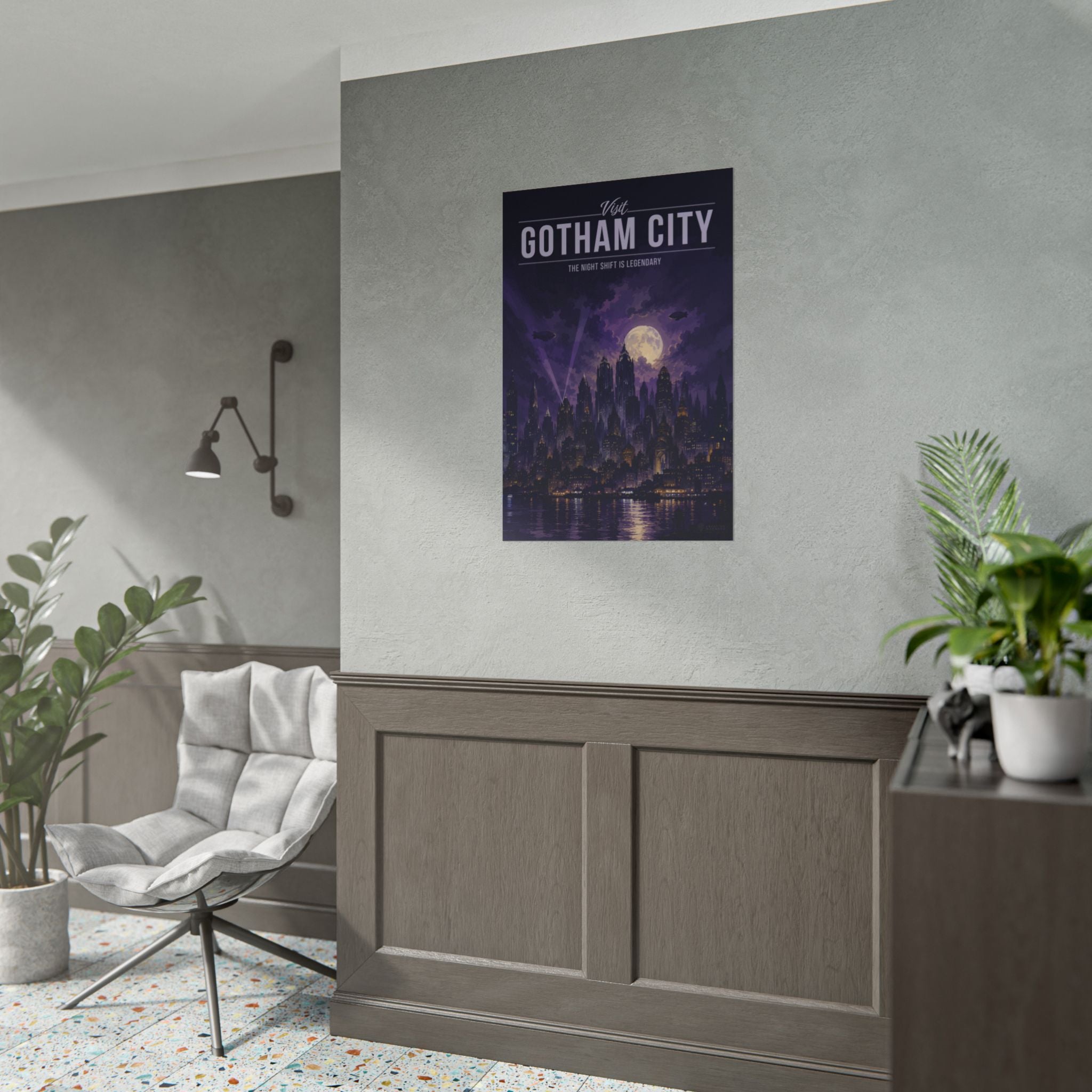 Gotham City Travel Poster