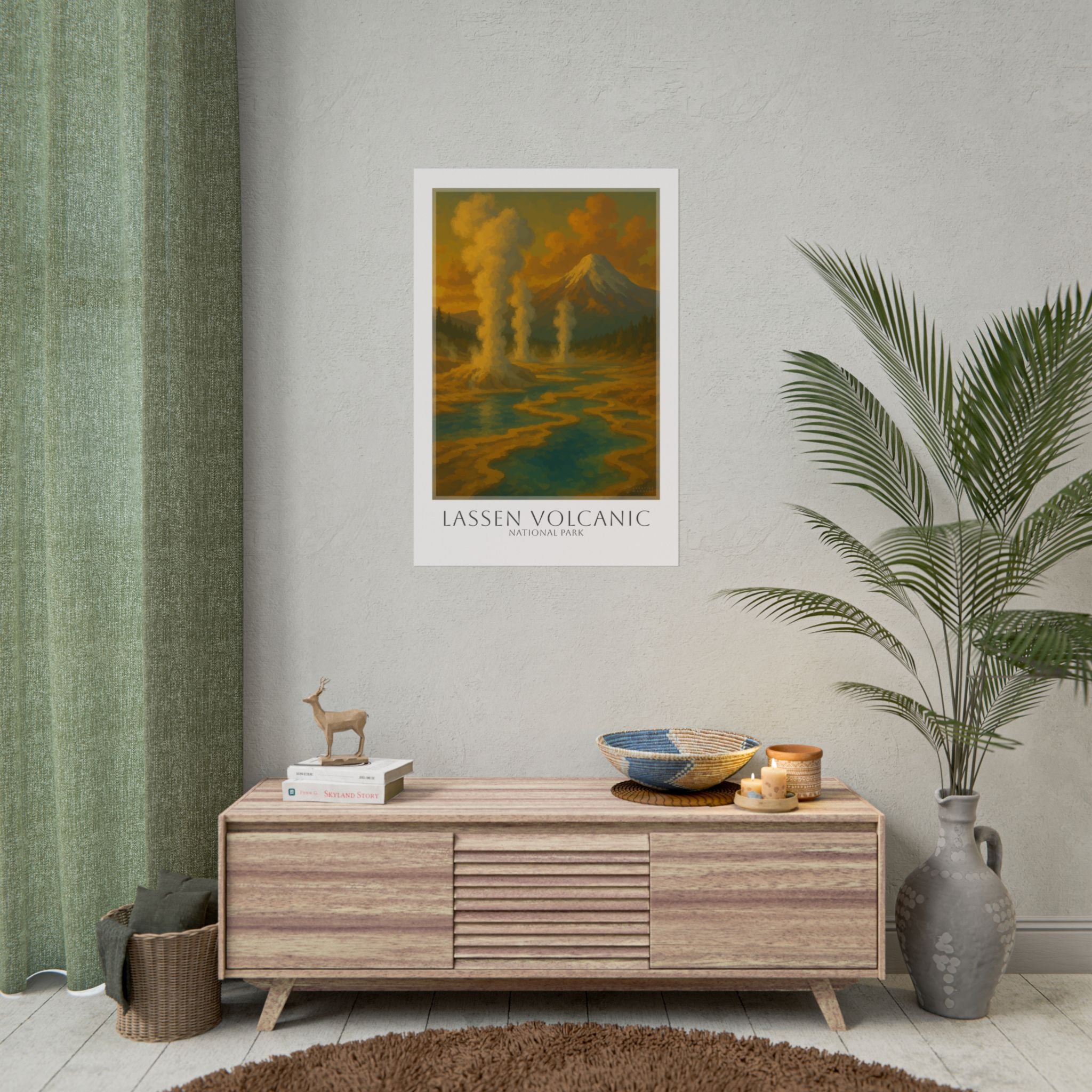 LASSEN VOLCANIC * Travel Poster * National Park Wall Art