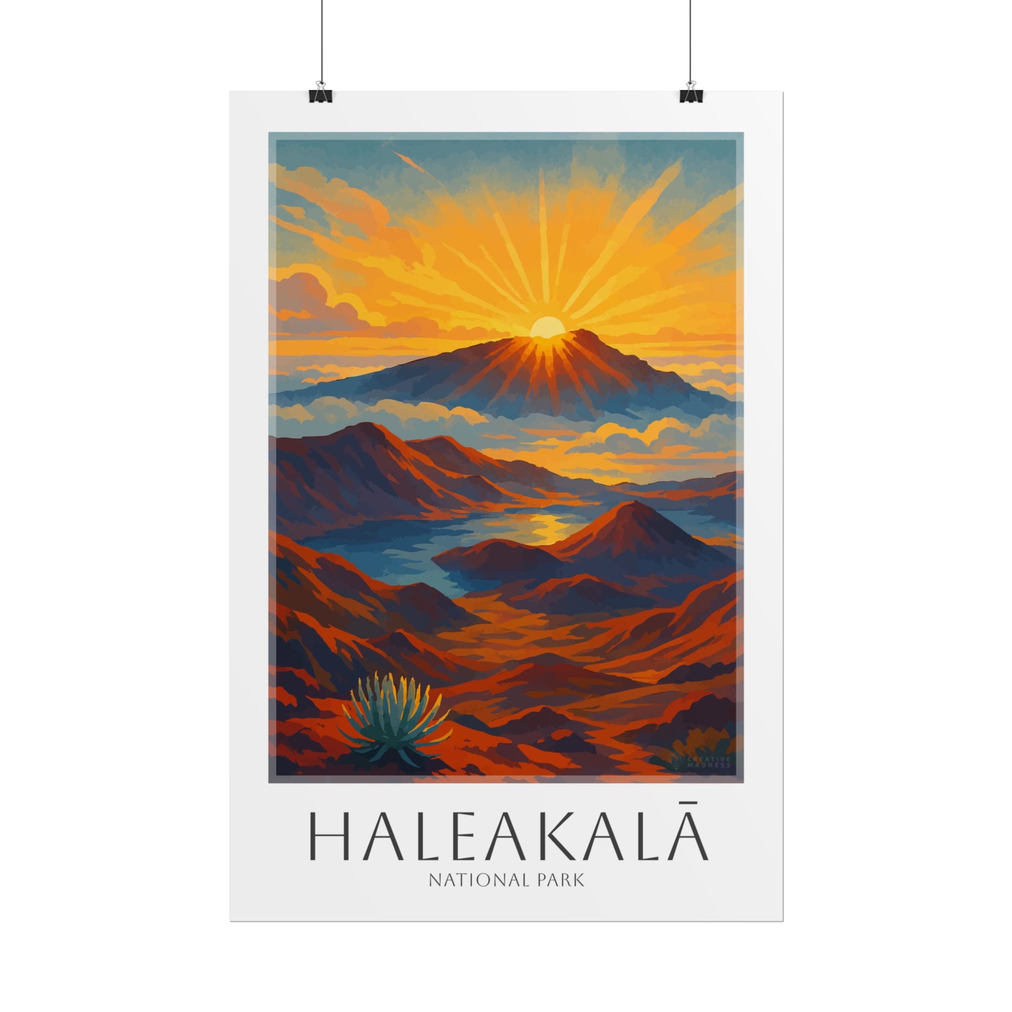 HALEAKALA  * Travel Poster * National Park Wall Art