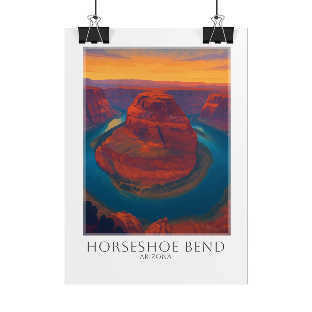 Horseshoe Bend Travel Poster