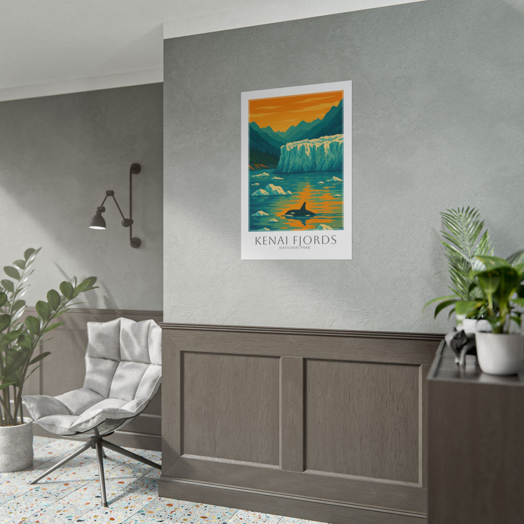 KENAI FJORDS * Travel Poster * National Park Wall Art