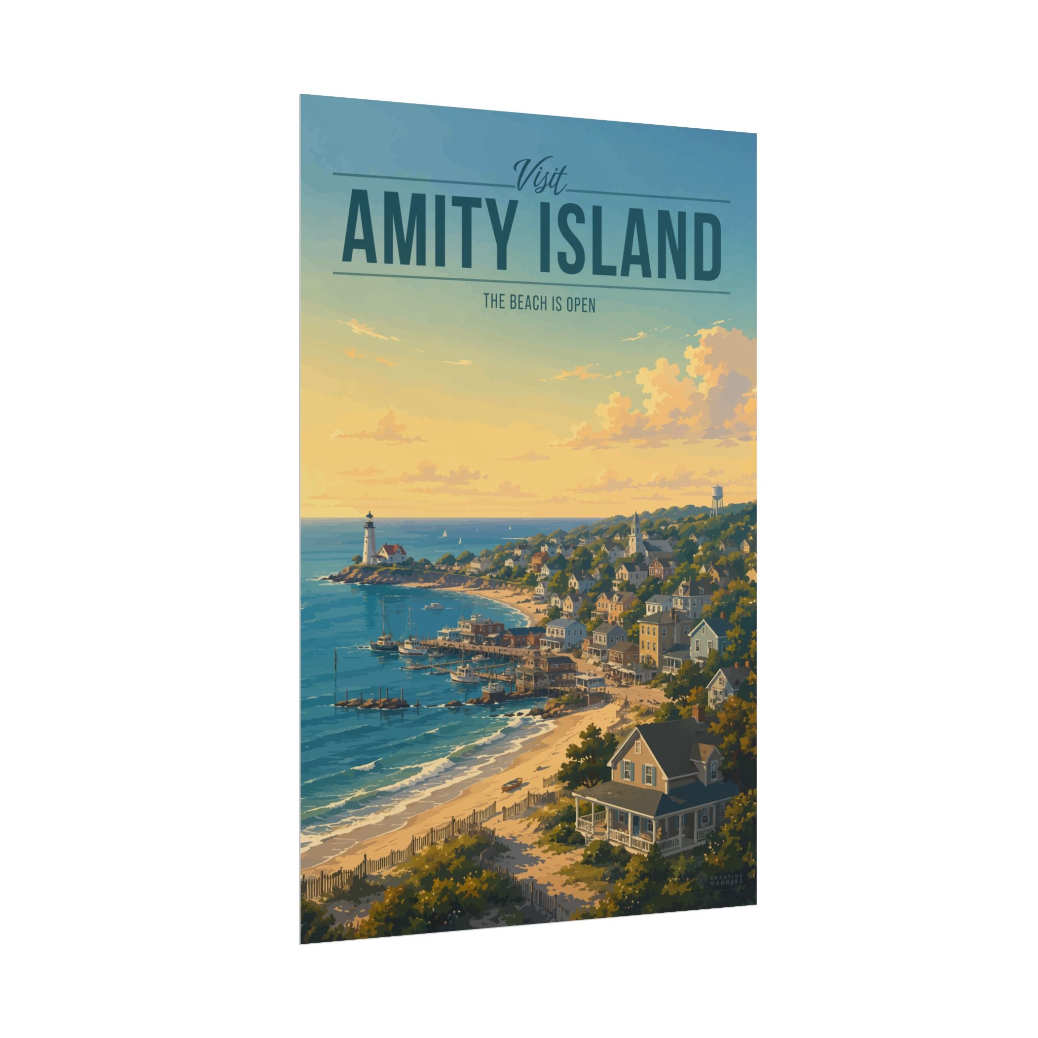 Amity Island Travel Poster