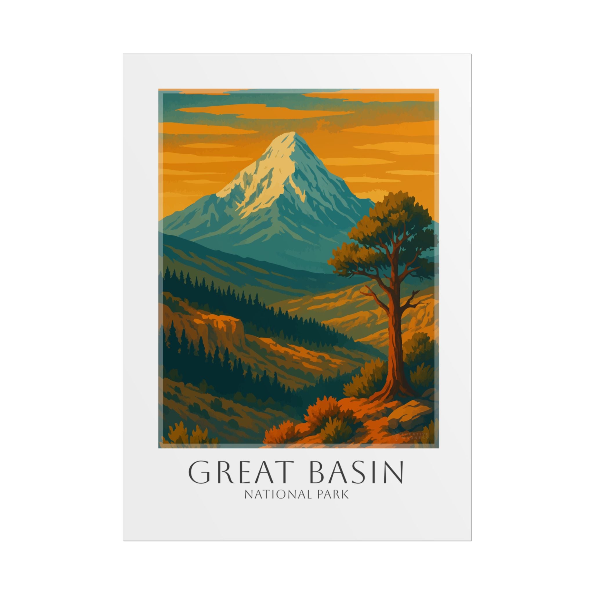 GREAT BASIN  * Travel Poster * National Park Wall Art
