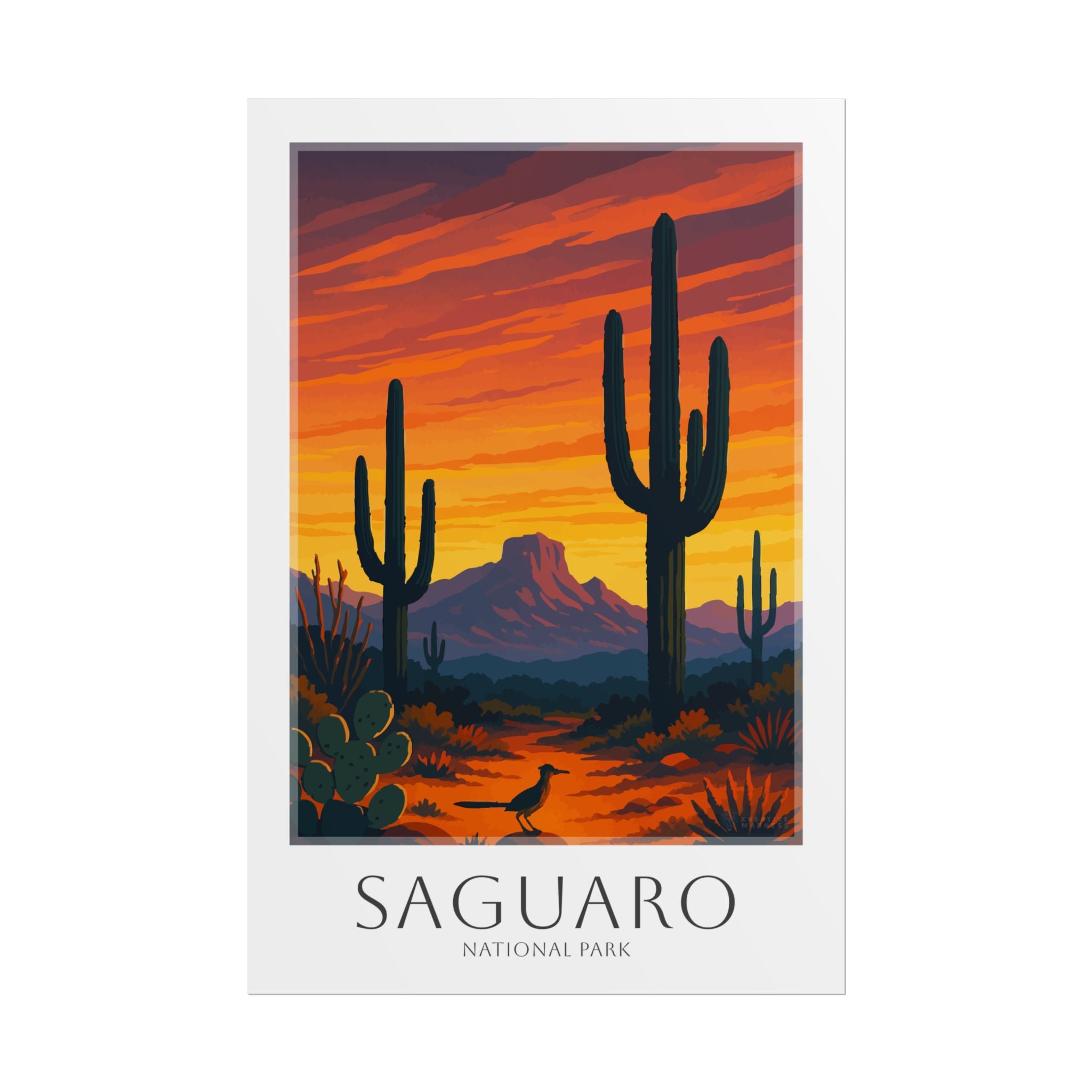 SAGUARO * Travel Poster * National Park Wall Art