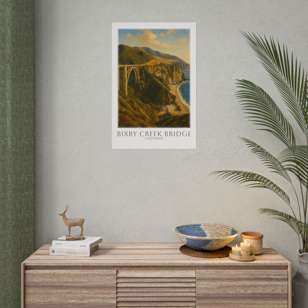 Bixby Creek Bridge Travel Poster