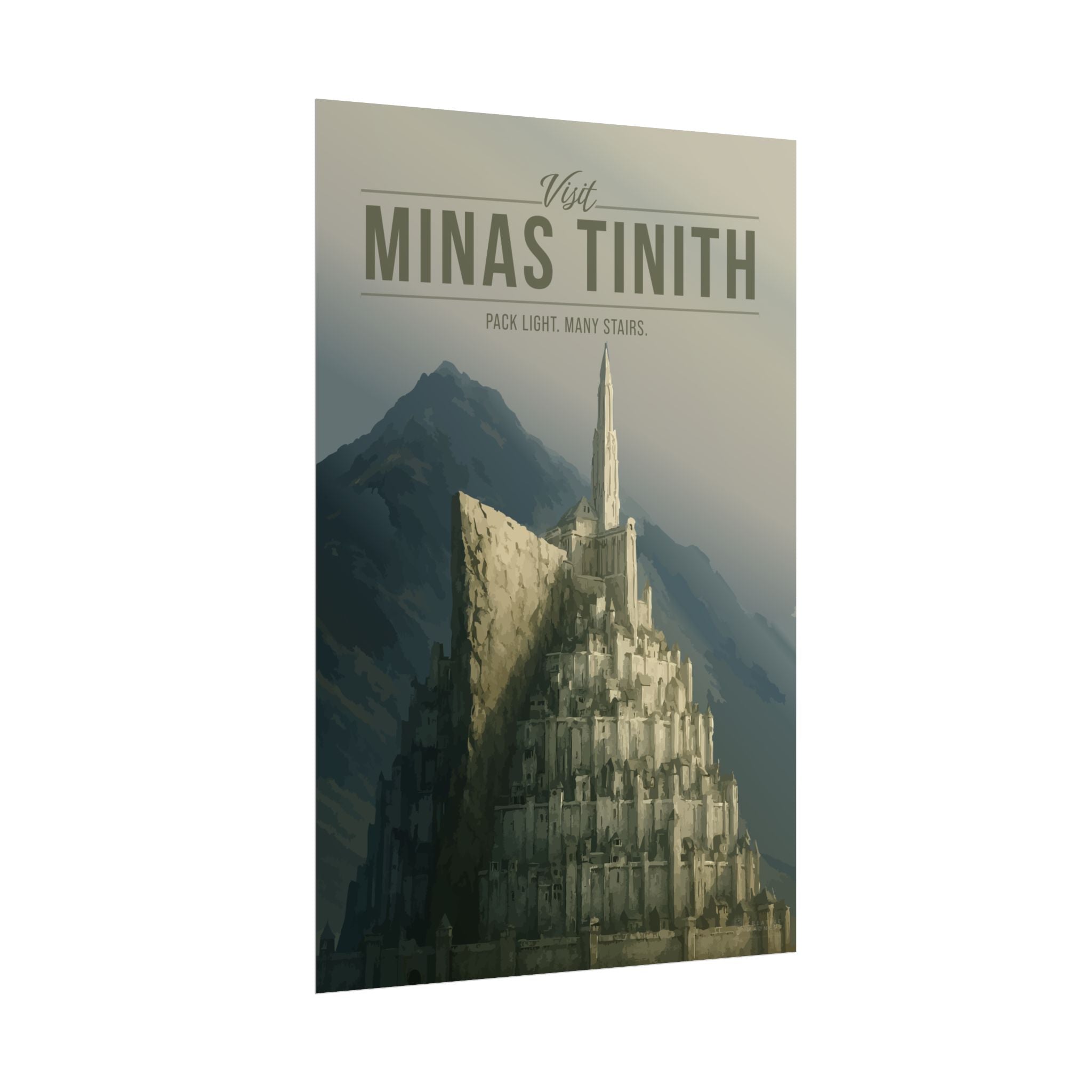 Minas Tirith Travel Poster