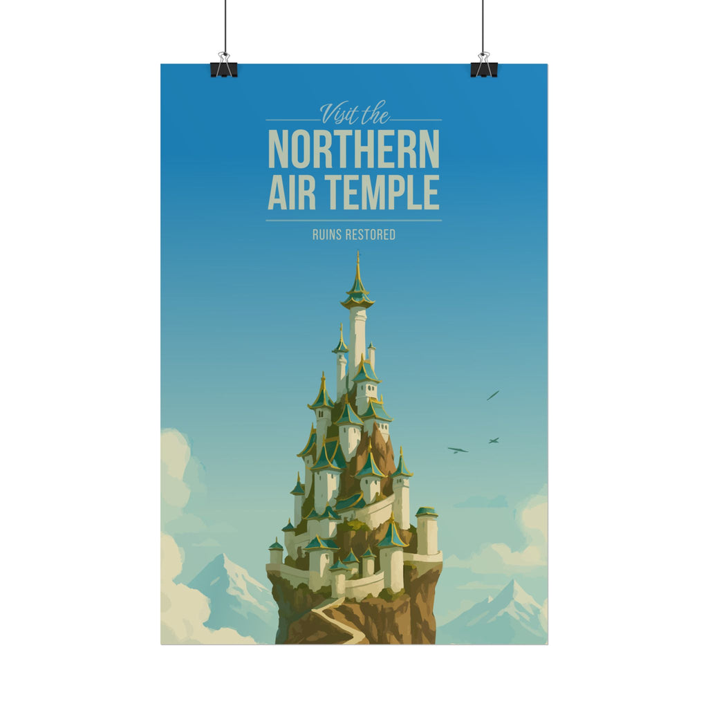 Northern Air Temple Travel Poster