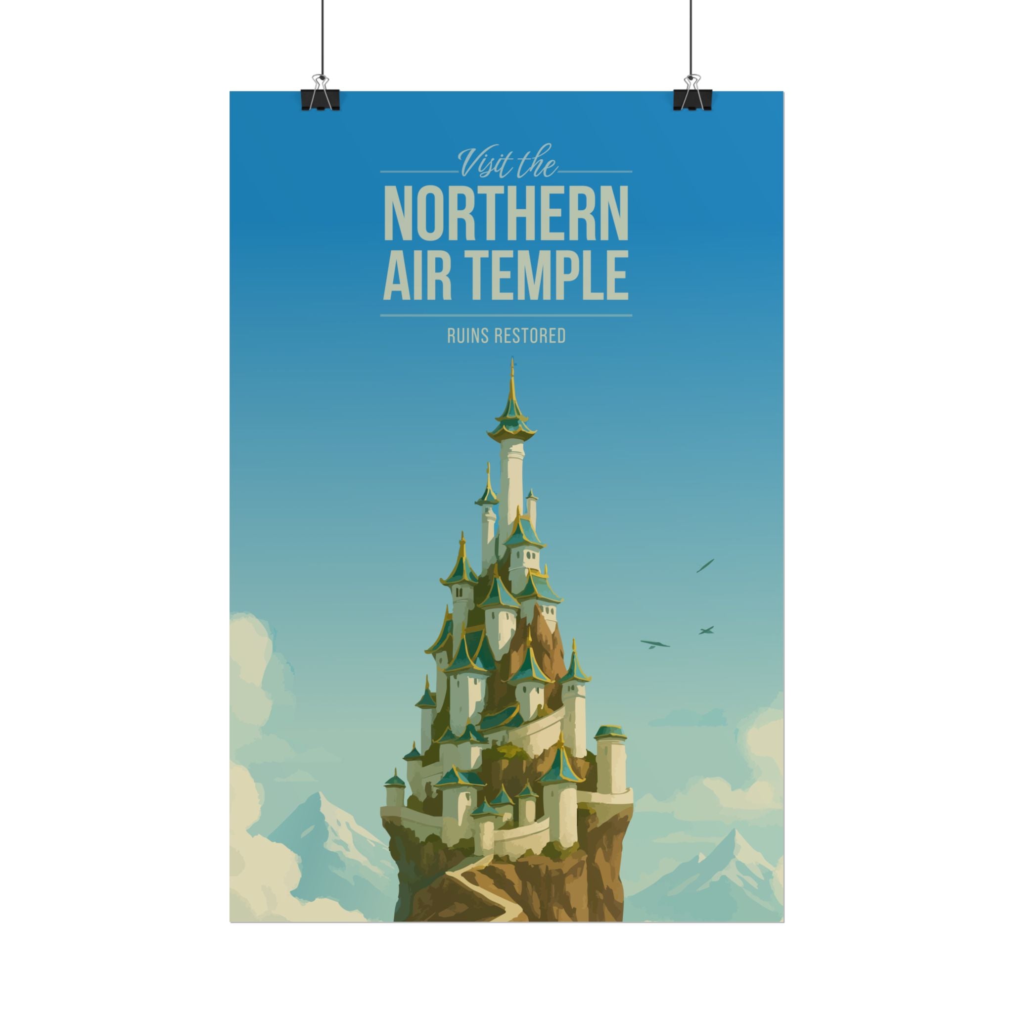 Northern Air Temple Travel Poster