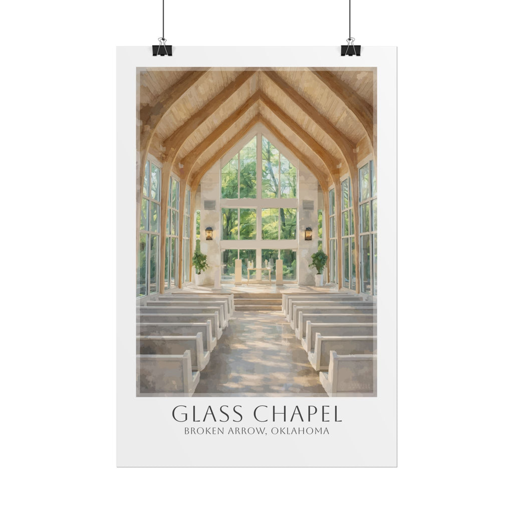 Glass Chapel Travel Poster