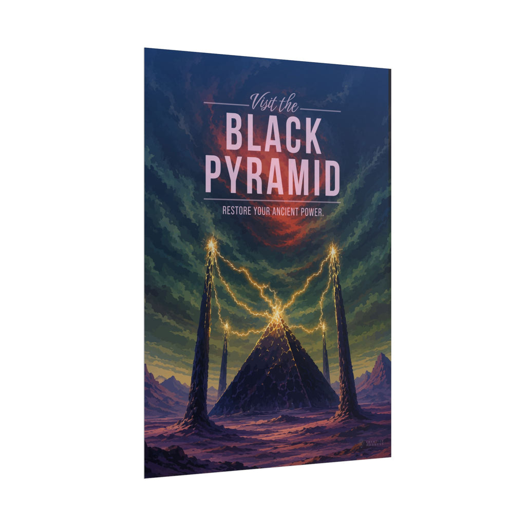 Black Pyramid Travel Poster