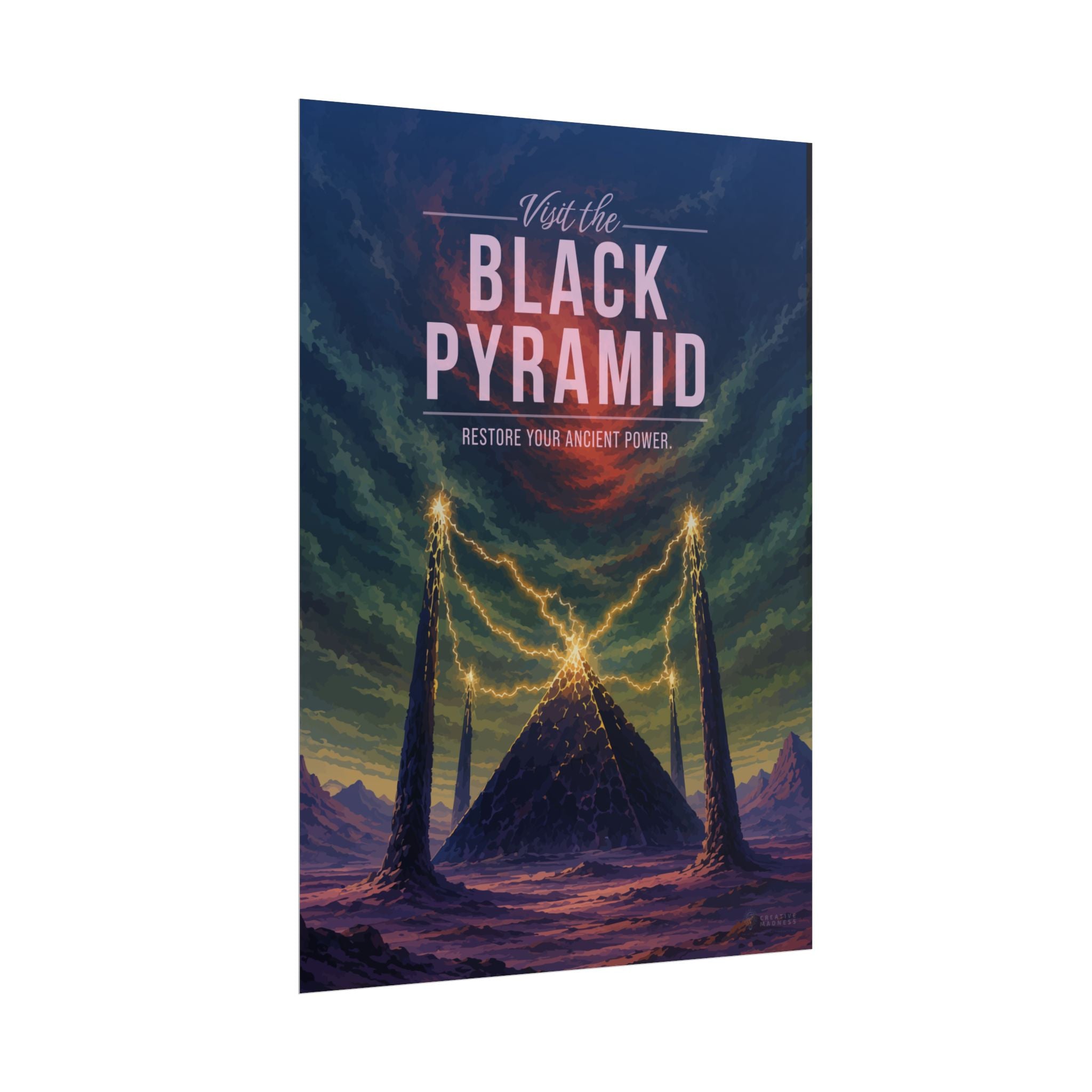 Black Pyramid Travel Poster