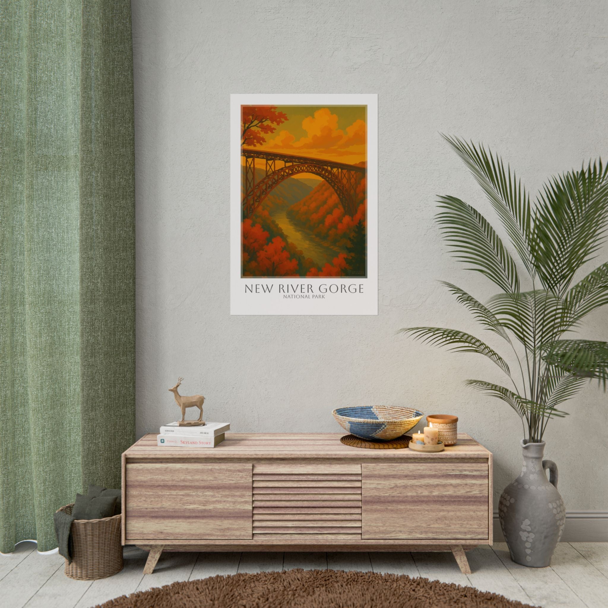 NEW RIVER GORGE  * Travel Poster * National Park Wall Art