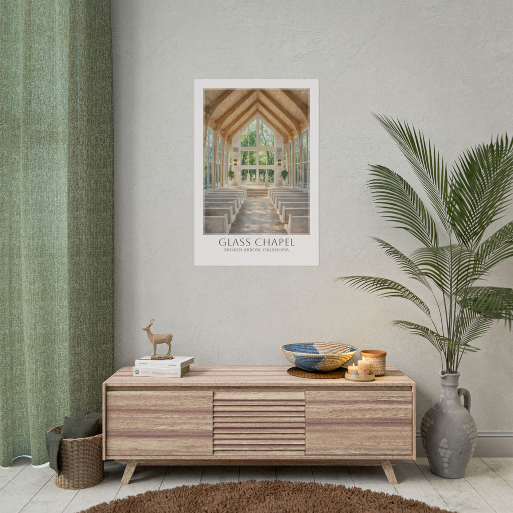 Glass Chapel Travel Poster