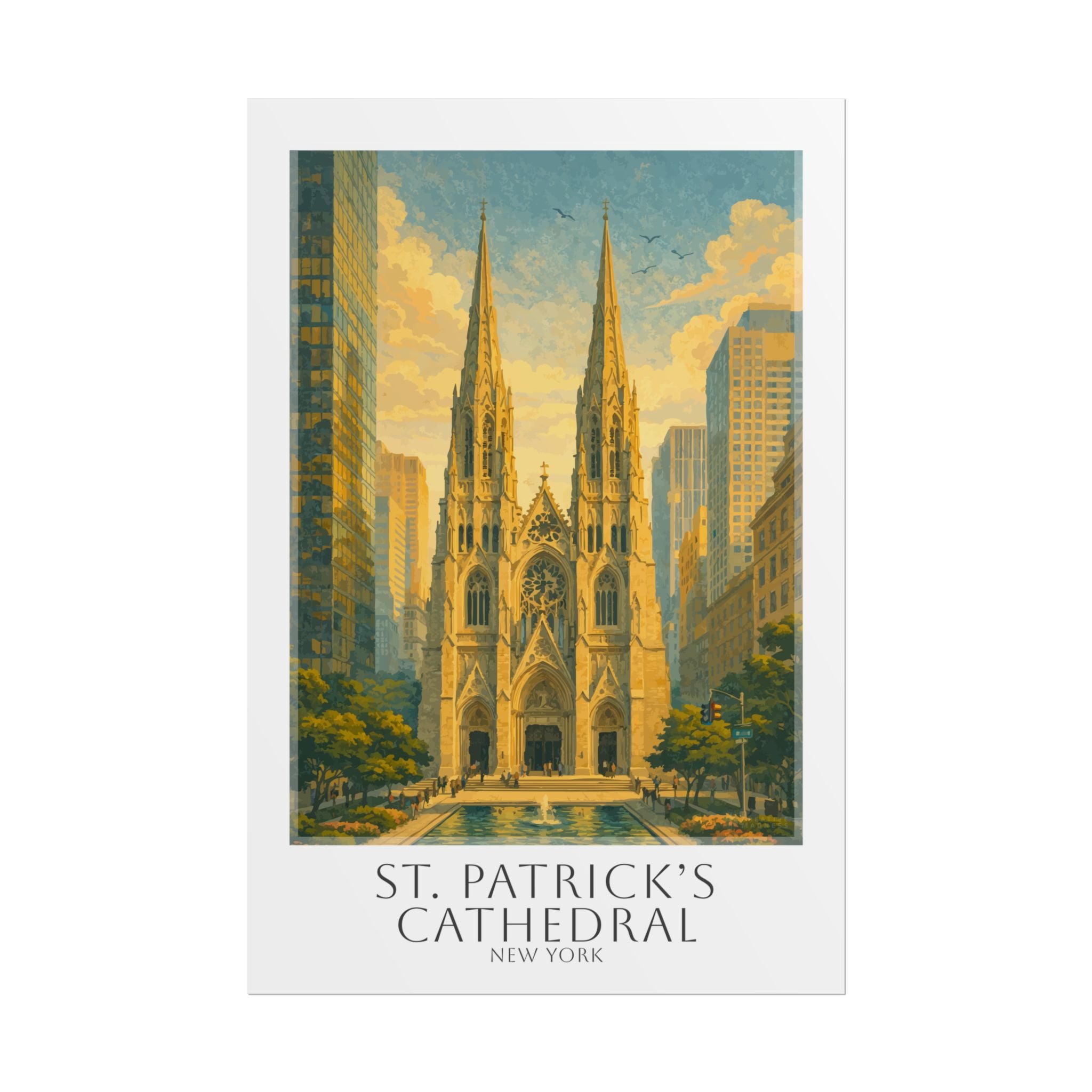 St Patricks Cathedral Travel Poster