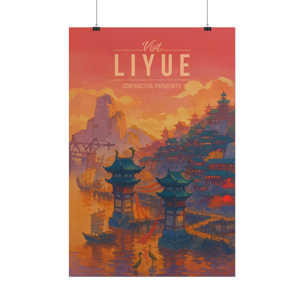 LIYUE * Travel Poster * Impactful Fantasy Wall Art