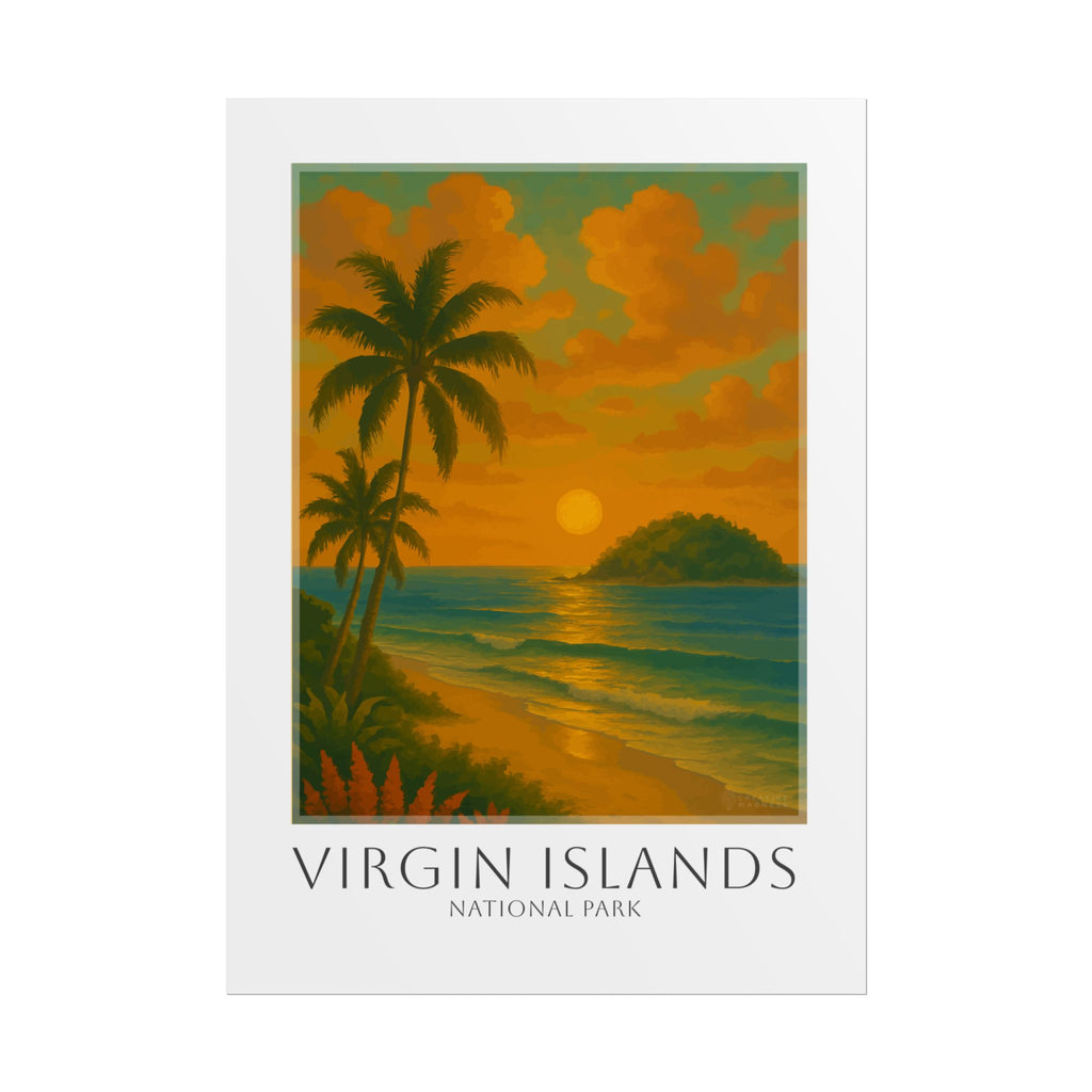 VIRGIN ISLANDS * Travel Poster * National Park Wall Art