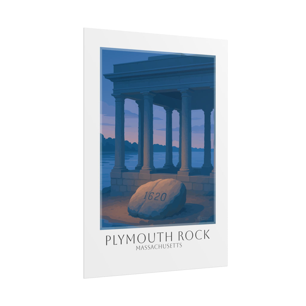 Plymouth Rock Travel Poster