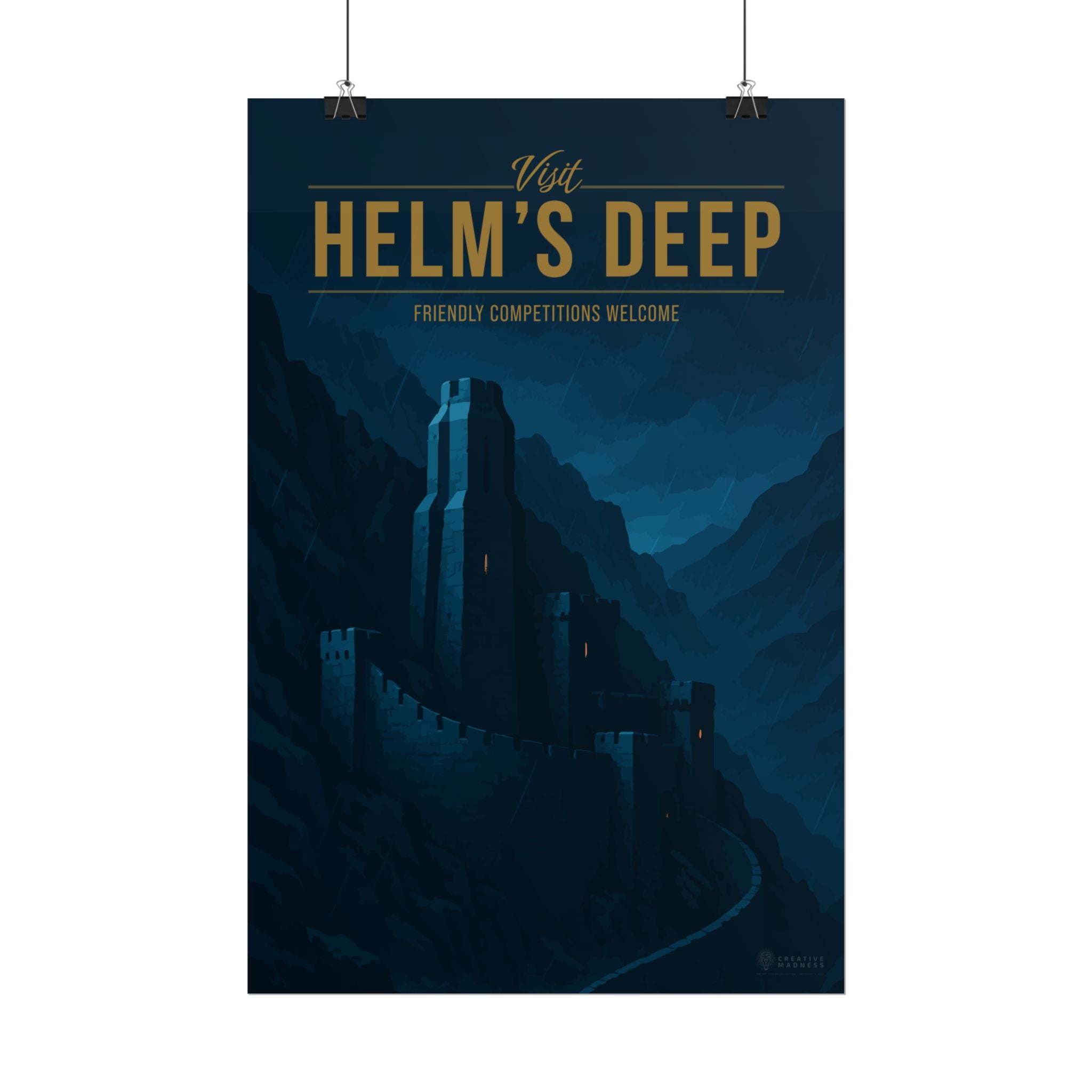 Helm's Deep Travel Poster