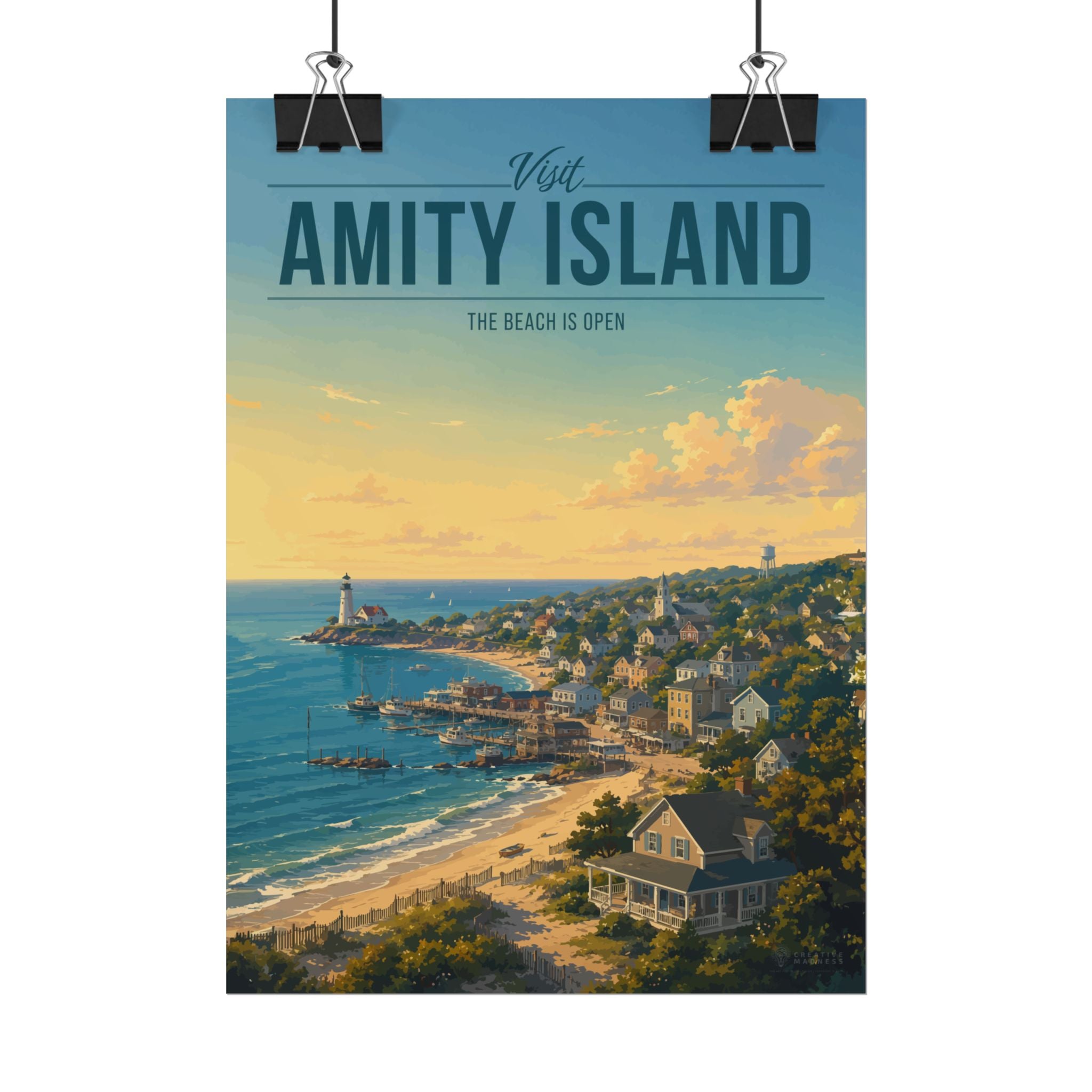 Amity Island Travel Poster