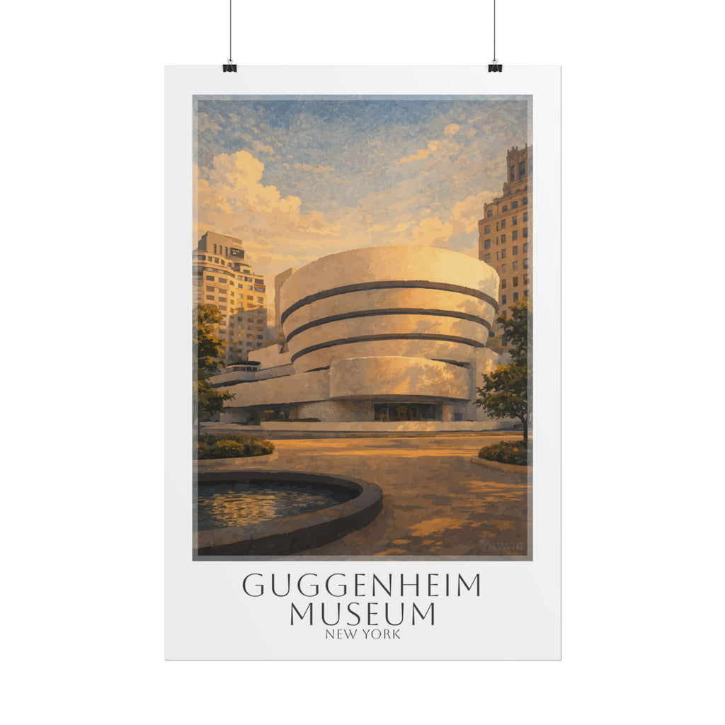 Guggenhiem Museum Travel Poster