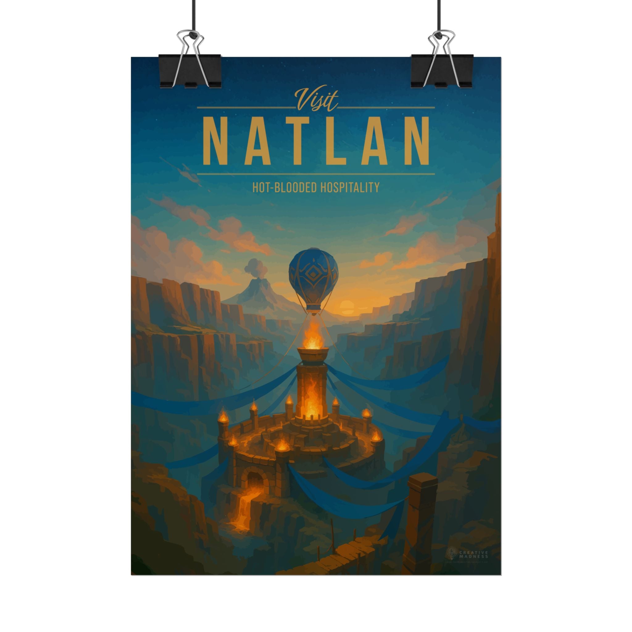 NATLAN * Travel Poster * Impactful Fantasy Wall Art