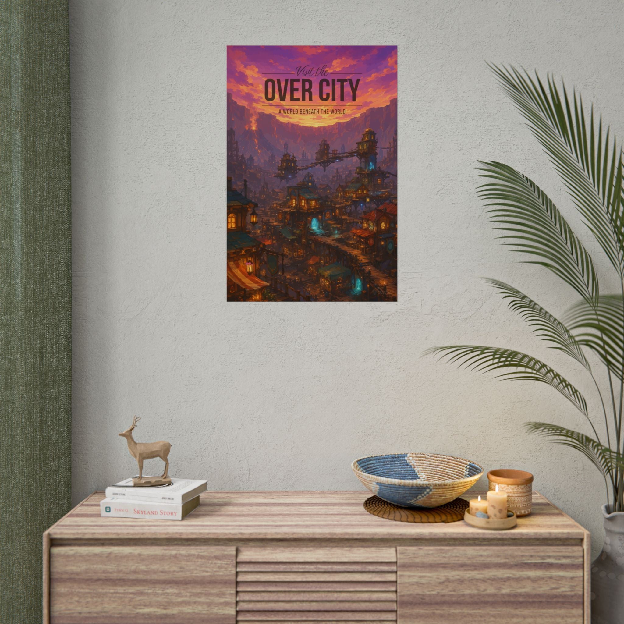 Over City Travel Poster