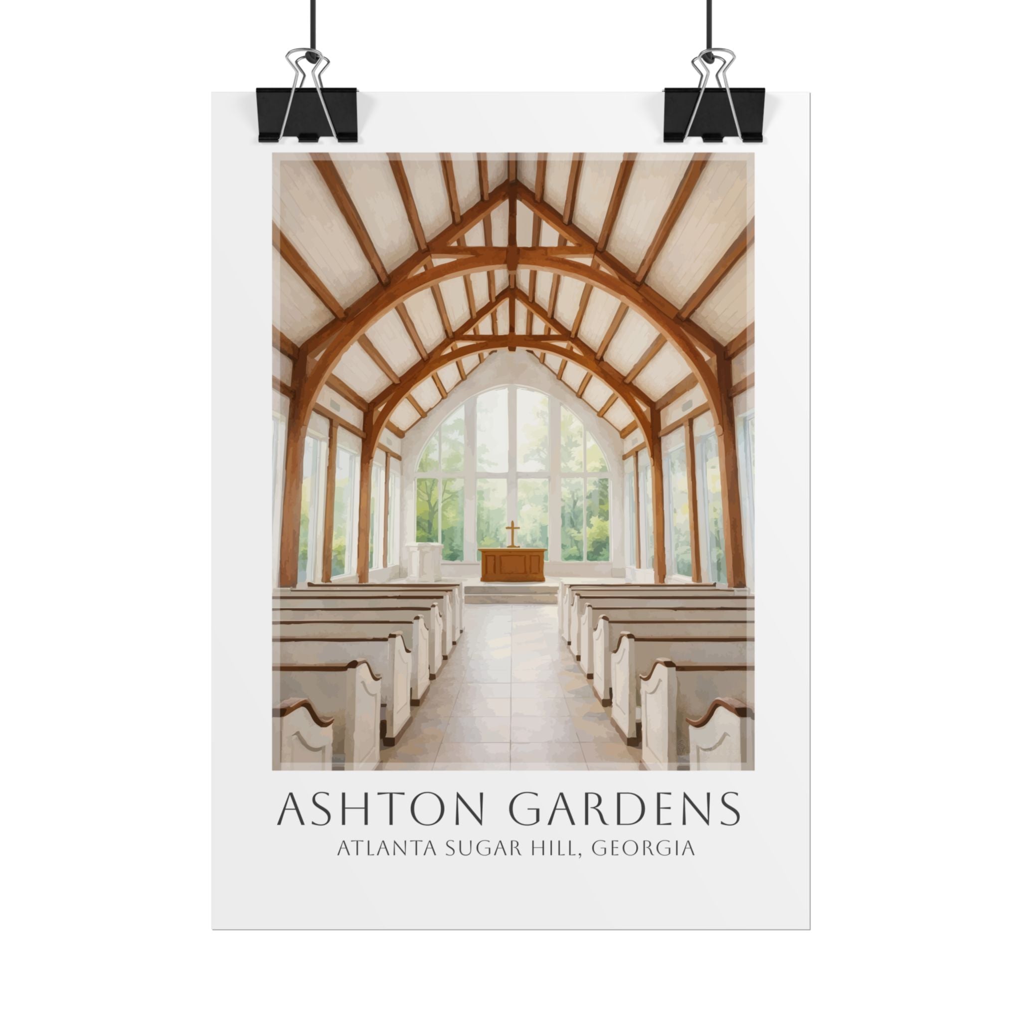 Ashton Gardens Travel Poster