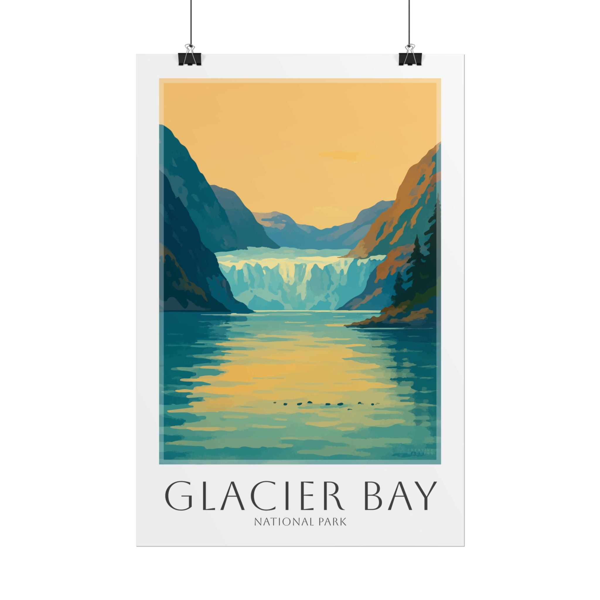 GLACIER BAY  * Travel Poster * National Park Wall Art